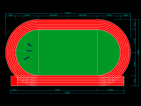 200米塑膠跑道面積怎么計(jì)算？具體預(yù)算是多少？